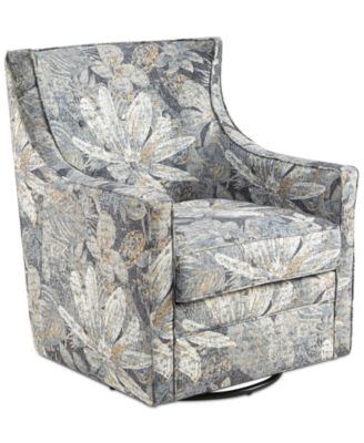 INK+IVY - Alana Swivel Glider Chair, Quick Ship