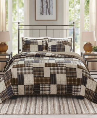 Madison Park - Timber 3-Pc. Reversible Printed Coverlet Sets