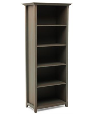 Simpli Home - Amherst Bookcase, Quick Ship