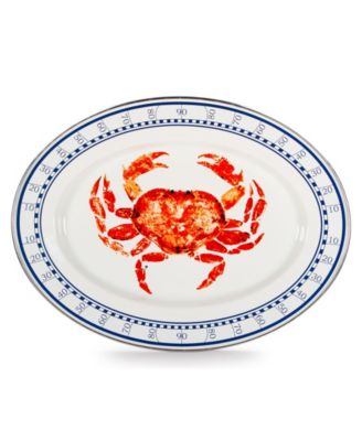 Crab House Enamelware Collection 16" x 12" Oval Platter image