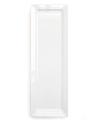 Q Squared - Long White Melamine Platter