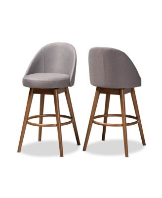 Baxton Studio - Carra Bar Stool, Quick Ship (Set of 2)