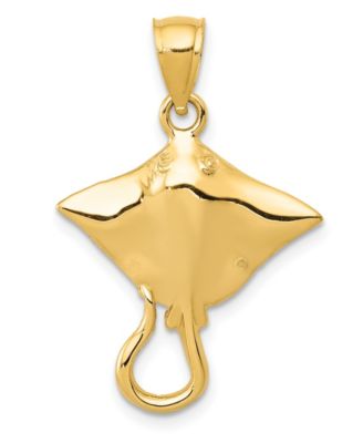 Macy's - Stingray Pendant in 14k Yellow Gold