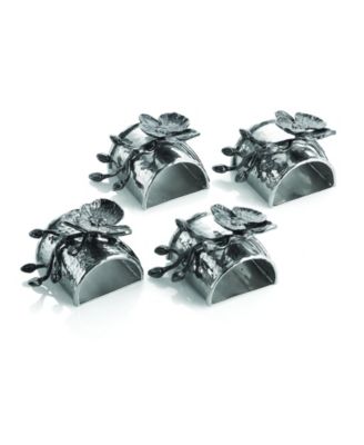 Michael Aram - Black Orchid Napkin Ring Set
