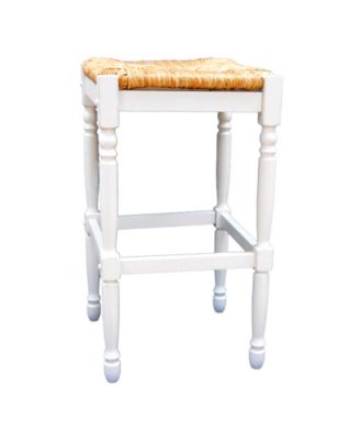 Carolina Living - French Country 30" Turned Leg Seat Stool, Quick Ship