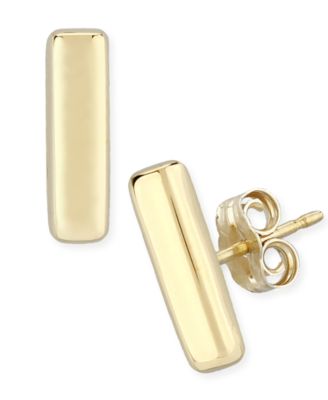 Macy's - Bar Stud Earrings Set in 14k Gold
