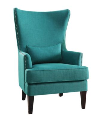 Homelegance - Ceylon Accent Wingback Chair, Quick Ship
