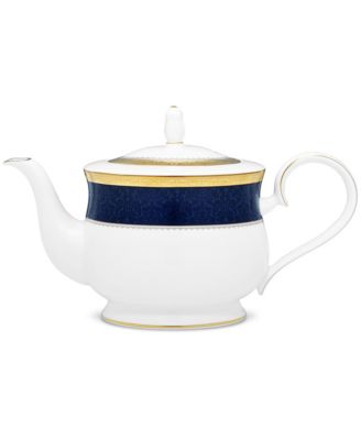 Odessa Cobalt Gold Tea Pot, 43 oz. image