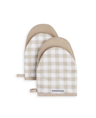 KitchenAid - Gingham 2-Pc. Mini Oven Mitt Set