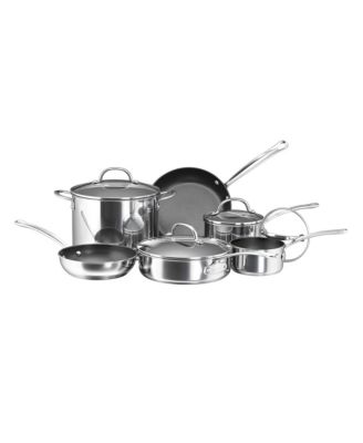 Farberware - Millennium Stainless Steel Nonstick 10-Pc. Cookware Set