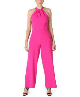 julia jordan - Twist-Front Halter Jumpsuit