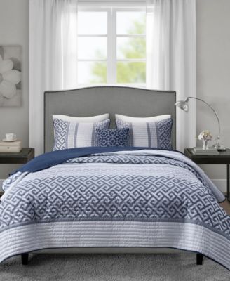 Madison Park - Bennett 4-Pc. Jacquard Coverlet Set Collection
