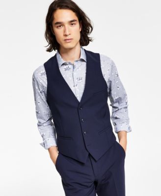 Men's Slim-Fit Wool Suit Vest, Created for Macy's  image