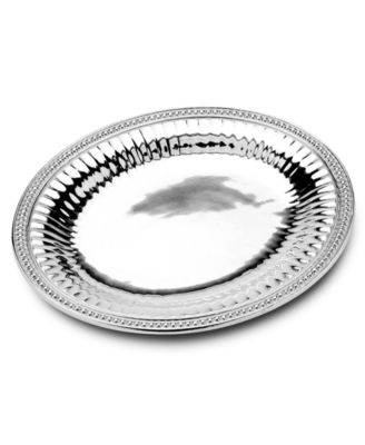Flutes and Pearls Large Oval Tray image