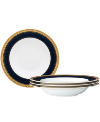 Odessa Cobalt Gold Set of 4 Soup Bowls, 8.50", 12 oz. image