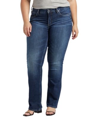 Silver Jeans Co. - Plus Size Suki Slim Boot-Cut Jeans