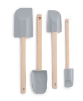 The Cellar - 4 Pc. Silicone & Wood Spatula Set