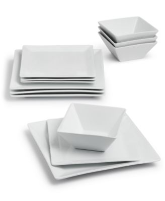 Marc Square 12 Pc. Dinnerware Set, Service for 4, Exclusively at Macy's image
