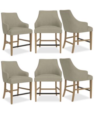 CLOSEOUT! Nelin 6pc Counter Height Chair Set image