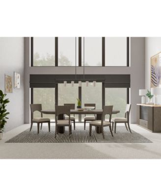 Macy's - Frandlyn 7pc Dining Set (Rectangular Table + 6 Side Chairs)