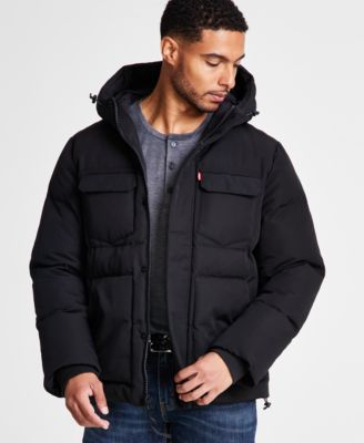 Levi's - Men's Quilted Hooded Puffer Jacket