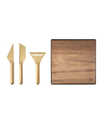Macy's - Cheese Board & Knives 4-Pc. Set