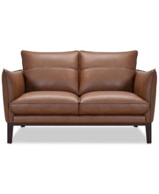 Macy's - Kettner 58" Leather Loveseat