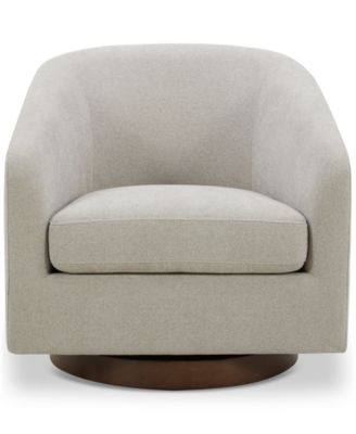 Solvie Fabric Swivel Chair, Created for Macy's image