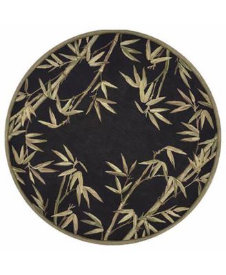 Sparta Bamboo Border 5'6" Round Area Rug image