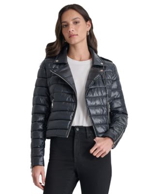 DKNY Jeans - Women's Lightweight Zip-Front Puffer Jacket
