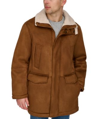Dockers - Men's Faux-Shearling Coat