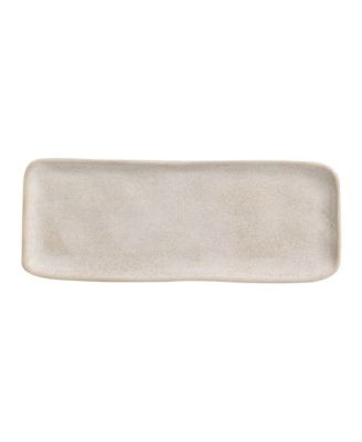 12.99" Stoneware Medium Rectangular Platters, Set of 4 image