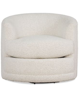 CLOSEOUT! Elbeth Fabric Swivel Chair, Exclusively at Macy's image