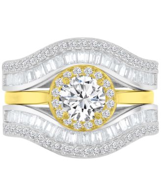 Macy's - Cubic Zirconia Two-Tone Ring