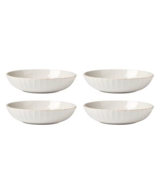 French Perle Scallop Pasta Bowls, Set of 4 image