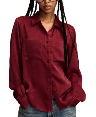 Lucky Brand - Women's Hammered-Satin Button-Down Shirt