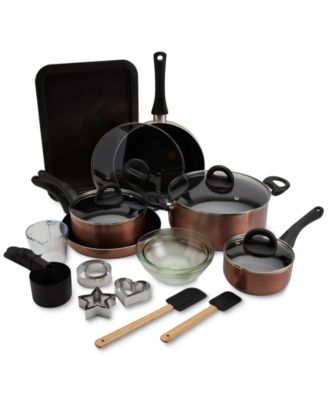 Basic Essentials - 29-Pc. Nonstick Aluminum Cookware & Bakeware Set