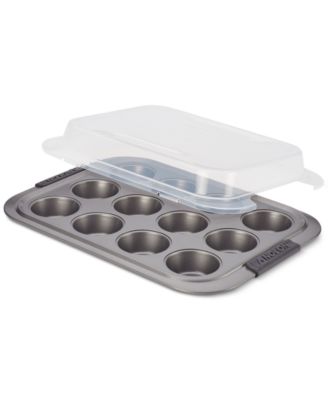Anolon - Advanced Bakeware Non-Stick Covered 12-Cup Muffin Pan