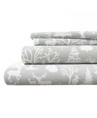 Lodge Print Ultra-Soft Turkish Cotton Flannel Sheet Set image