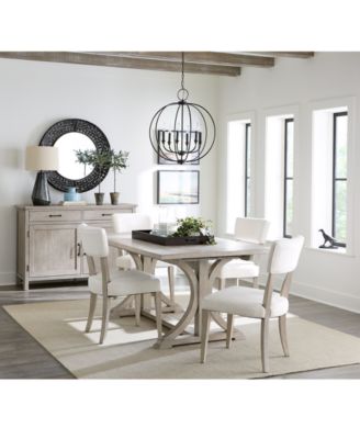 Furniture - Sadie 5-Pc. Rectangular Dining Set (Table & 4 Upholstered Side Chairs)