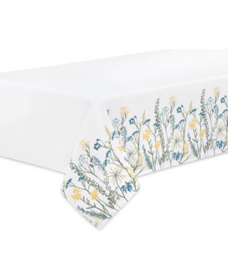 Lenox - Wildflower Border Rectangular Tablecloth, 60" x 84"