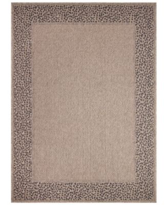Liora Manne' - Monaco Leopard Border 7'10"x9'10" Area Rug