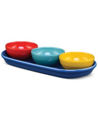 Vibrant Mixed Colors 4-Piece Condiment Set image