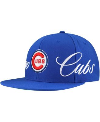 Mitchell & Ness - Men's Royal Chicago Cubs Just Don x MLB Lux Script Snapback Hat