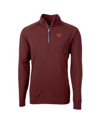 Cutter & Buck - Men's Burgundy Washington Commanders Adapt Stretch Quarter-Zip Pullover Jacket