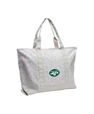 Logo Brands - New York Jets Leopard Pattern Tote