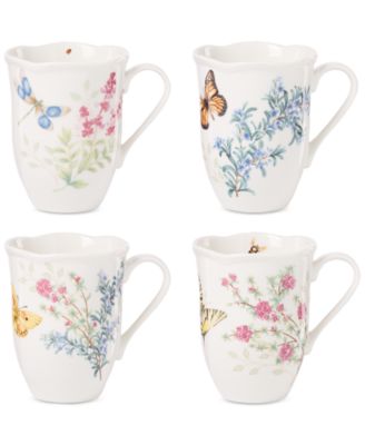 Butterfly Meadow Herbs Mugs, Set of 4 image