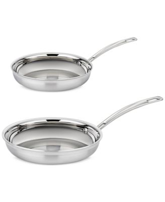 Cuisinart - MultiClad&reg; Pro Stainless 2-Pc Skillet Set