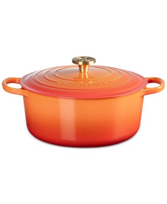 Signature 7.25-Qt. Flamme Dorée Round Dutch Oven with Crucible Knob - 100th Anniversary Edition image