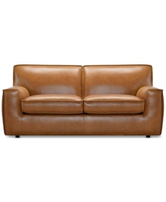 Macy's - Glympton 73" Leather Loveseat